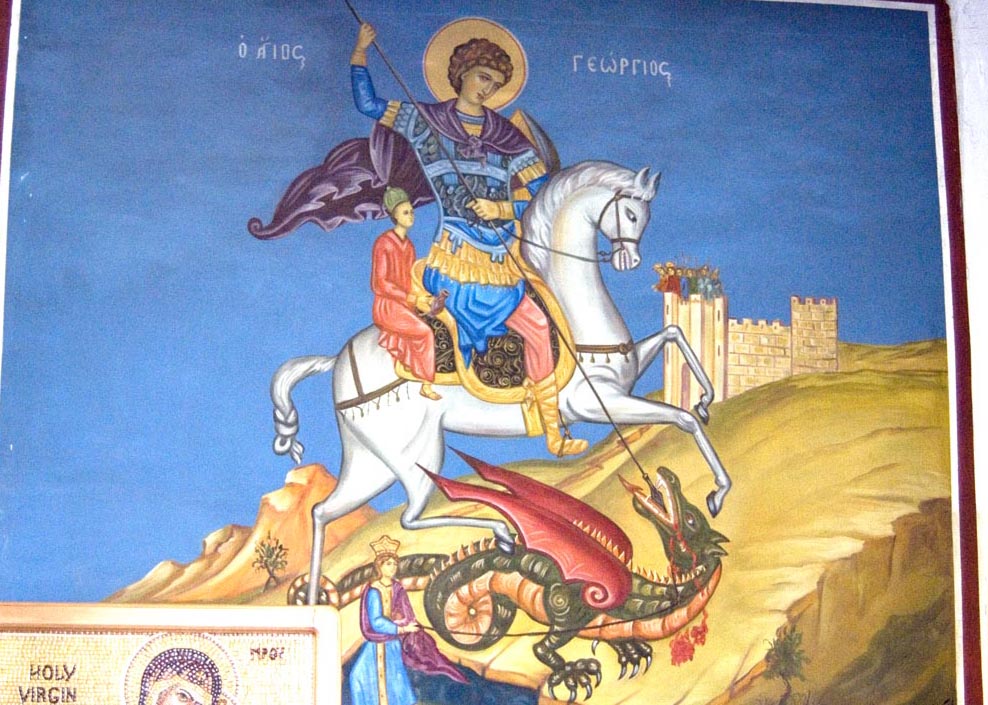 St George slays a dragon