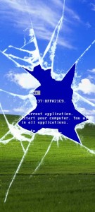 Windows XP Bluescreen (tall)