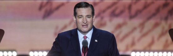 Texas Sen. Ted Cruz speaks during the third day of the Republican National Convention in Cleveland on Wednesday, July 20, 2016. (Olivier Douliery/Abaca Press/TNS) 1187512